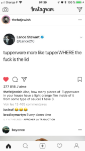 Et je poste également ce Screenshots vu sur IG ce matin qui m’a évidemment bien fait penser 
